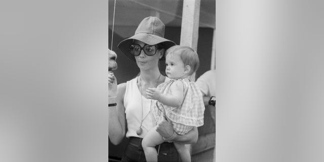 Natalie Wood with Natasha, born in 1970; New York.