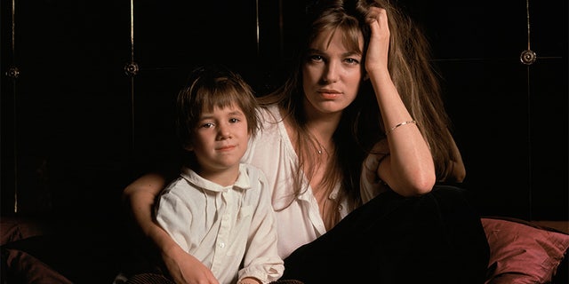 British singer and actress Jane Birkin and her daughter Charlotte, she had with French singer and songwriter Serge Gainsbourg.