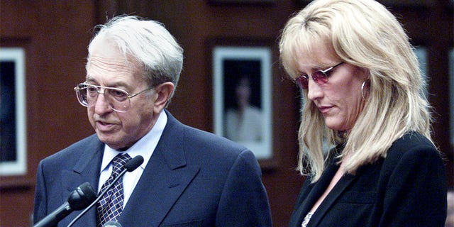 Attorney Ed Masry and Erin Brockovich speak before a state Senate committee hearing held at Burbank City Hall on Chromium 6 in the public water supply.