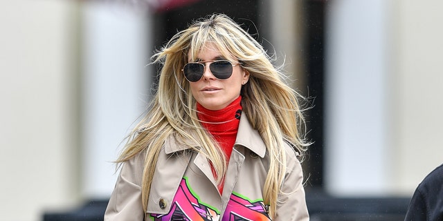 Heidi Klum is seen on March 10 before retreating home due to an illness.