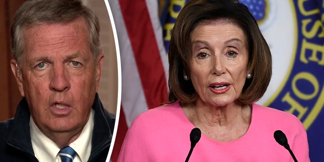 House Speaker Nancy Pelosi of Calif., speaks during a news conference on Capitol Hill in Washington, Thursday, March 26, 2020. (AP Photo/Susan Walsh)
