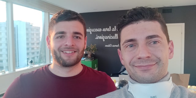 Engineer Romaioli and CEO Fracassi in their Brescia office.