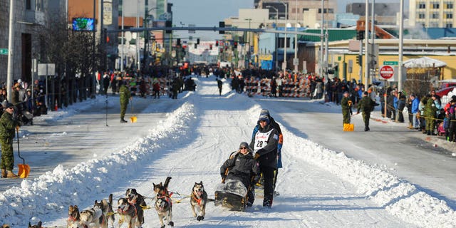 The 2021 Iditarod is set to begin on Saturday, but the multi-day sled dog race across Alaska has some major changes planned this year because of the COVID-19 pandemic. (AP Photo/Michael Dinneen, File)