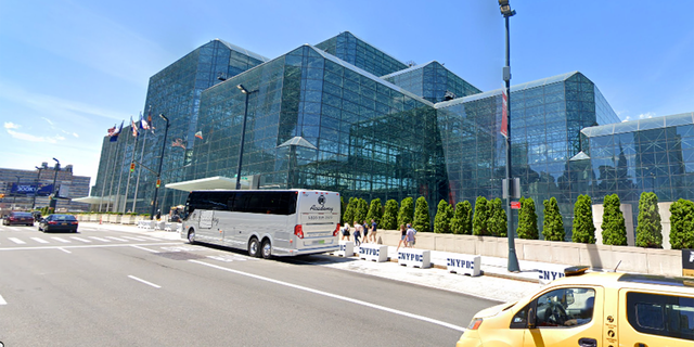 The Jacob K. Javits Convention Center in Hell's Kitchen. The convention center is considered one of the busiest in the USA.