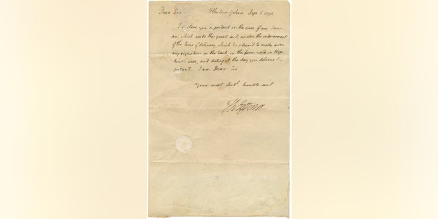 The letter was written by Thomas Jefferson while he was serving as Secretary of State. (Raab Collection)