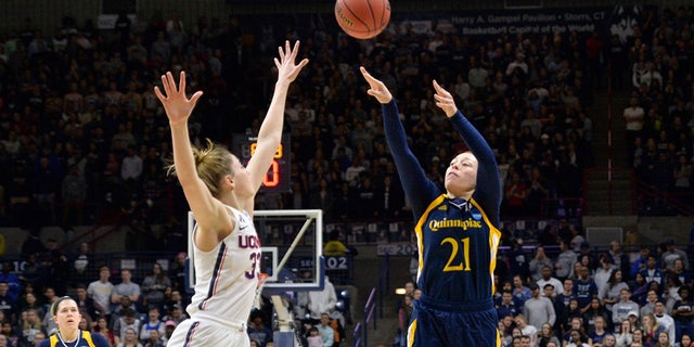 Jen Fay led Quinnipiac to MAAC titles in 2018 and 2019. (Photo by Williams Paul/Icon Sportswire via Getty Images)