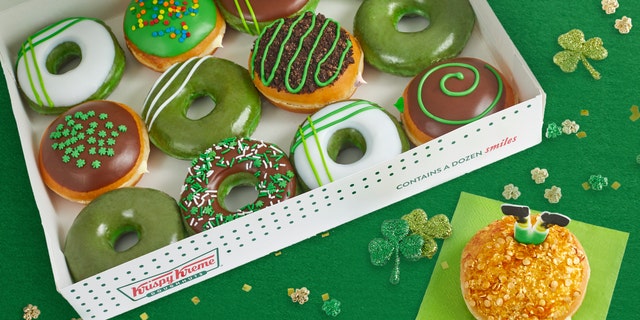 “Do you love doughnuts? Leprechauns sure do. They turned all our doughnuts GREEN,” said Dave Skena, the chief marketing officer for Krispy Kreme.