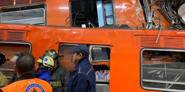 Several people were injured after two subway trains collided in Mexico City.