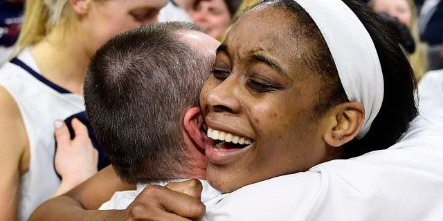 Michelle Nwokedi helped Penn to an Ivy League tournament championship. (Photo by Corey Perrine/Getty Images)