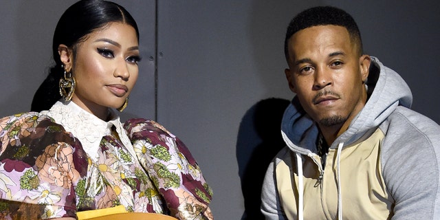 Nicki Minaj and Kenneth Petty. (Photo by Dimitrios Kambouris/Getty Images for Marc Jacobs)