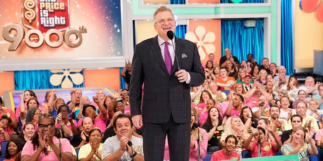 Drew Carey congratulated a fan who gave a shout out to his ex-girlfriend on 'The Price is Right.'
