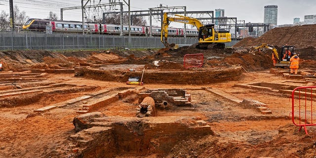 The railway turntable was discovered in Birmingham, England.