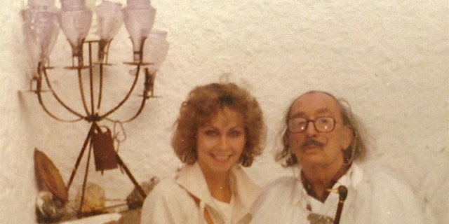 Candace Collins Jordan with Salvador Dali.