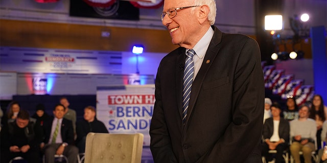 Sen. Bernie Sanders criticized Republican plans that he says don't address inflation. FILE: Sanders preparing for a town hall in 2020.