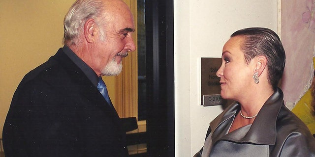 Candace Collins Jordan with Sean Connery.