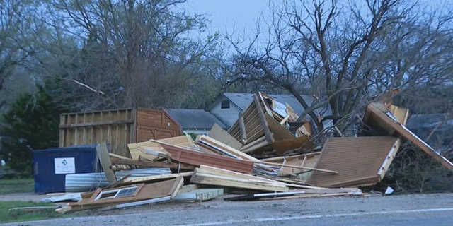 Damage was reported from a tornado on Wednesday night in Wise County, Texas.