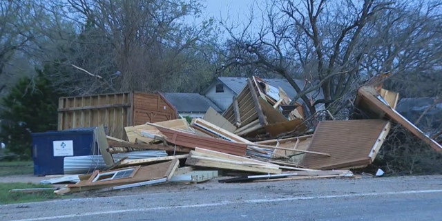 Damage was reported from a tornado on Wednesday night in Wise County, Texas.