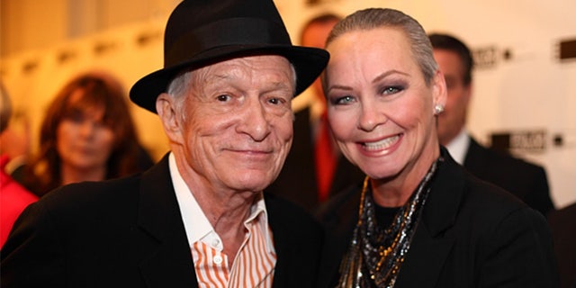 Candace Collins Jordan with Hugh Hefner. 