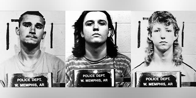 Right to left: Jessie Misskeley Jr., Damien Echols, Jason Baldwin