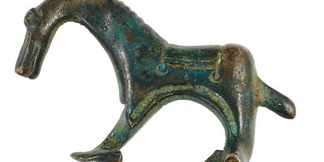 This copper-alloy horse figurine was discovered in a field in the village of Leasingham.