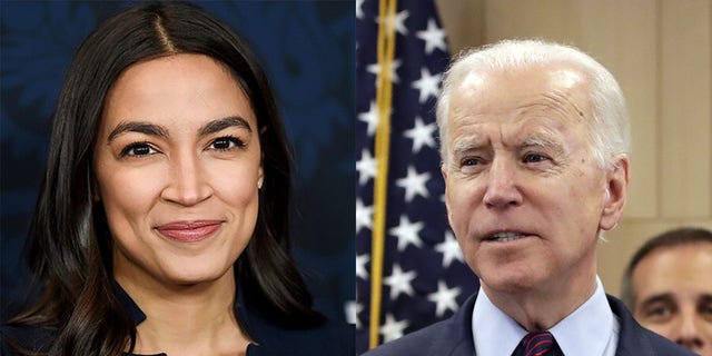 U.S. Rep. Alexandria Ocasio-Cortez did not initially support Joe Biden for president but has since endorsed her fellow Democrat.