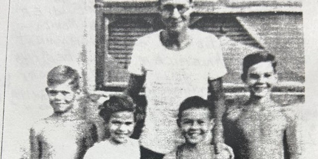 Benjamin Hall's father Roderick, his Siblings, Ian, Consuelo, and Alaistair, and father also Alaistair.