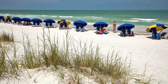 The main beach at Caladesi Island State Park, a barrier island along the Gulf of Mexico, on Florida's West Coast, in a 2008 file photo.  (AP Photo/Craig Litten)