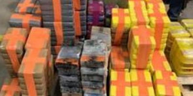 A haul of drugs being smuggled from Mexico to California was seized from a cross-border tunnel equipped with ventilation, lighting and an underground rail system.