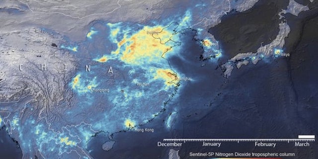 A view from space of how emissions are changing in response to coronavirus. A view from space of how emissions are changing in response to coronavirus.