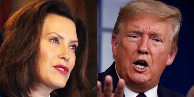 The coronavirus outbreak has sparked tension between Michigan Gov. Gretchen Whitmer and President Trump.