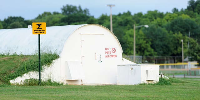 A family in Alabama said they were denied into a storm shelter as severe weather struck on Sunday because they did not have enough face coverings over concerns about coronavirus.