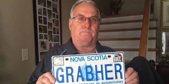 Lorne Grabher, of Nova Scotia, Canada, is fighting to keep his last name on his vanity license plate.