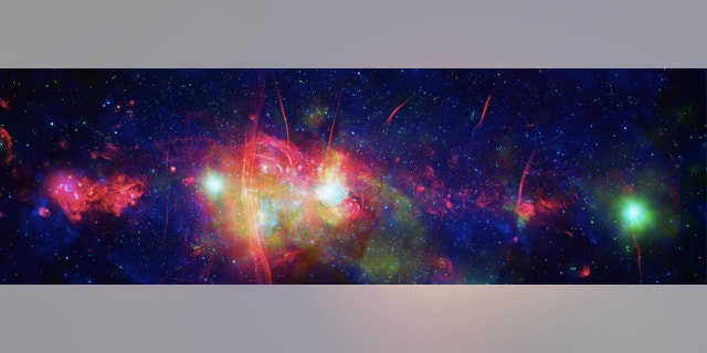 This image released by NASA depicts the Milky Way galaxy's center.