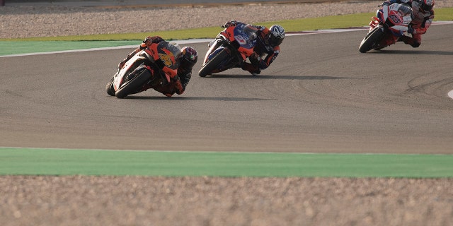 MotoGP teams were testing at the Qatar track in February<br>
