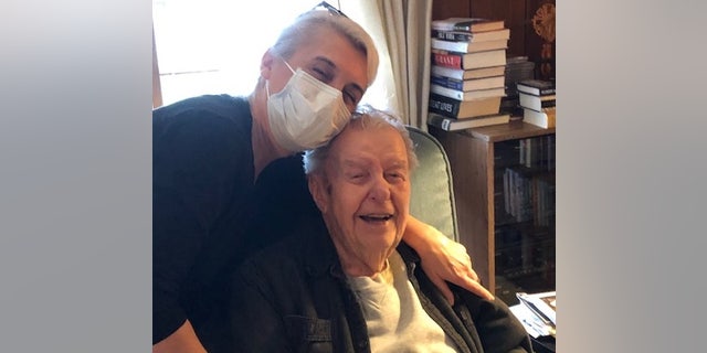 Edward Palkot with caregiver, Tina