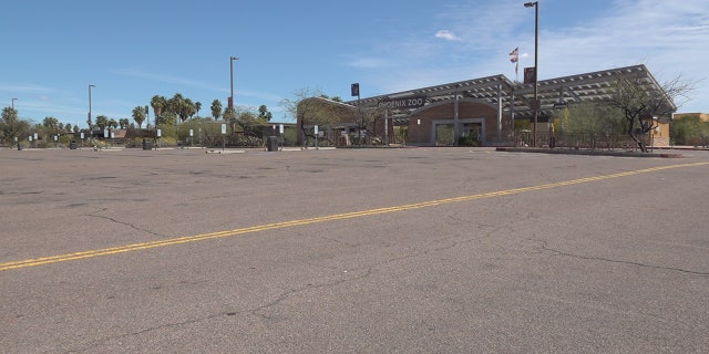 Typically packed with guests, the Phoenix Zoo now lies empty as the Coronavirus forced it to close (Stephanie Bennett/Fox News).