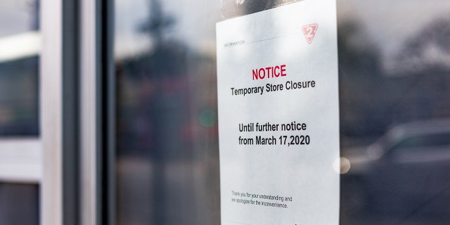 National measures regarding Covid-19 have resulted temporary business closings and restaurants to limit orders to ''take-out, only,'' in Sherman Oaks, Calif., as seen in this March 18 photo.