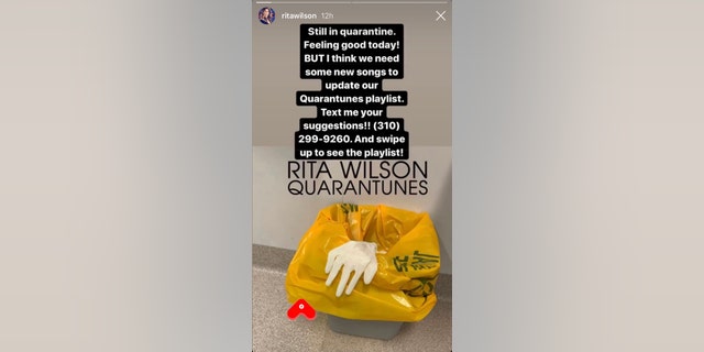 Rita Wilson shared a positive update on her health on Wednesday after testing positive for COVID-19.