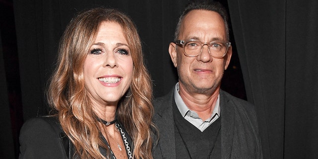 Rita Wilson and Tom Hanks in January 2019.