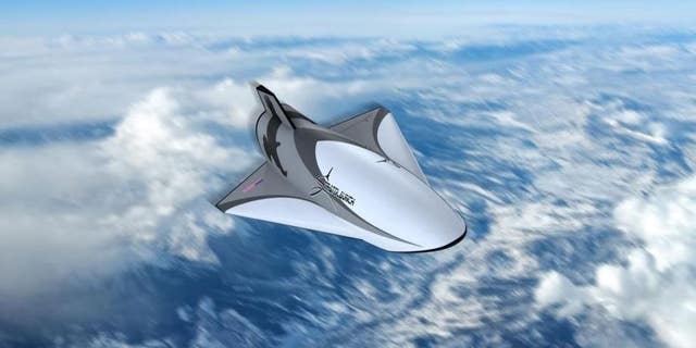 Stratolaunch's Talon-A is shown here in an artist's concept.