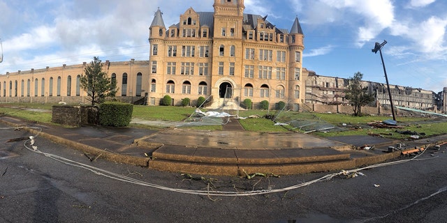 Old Tennessee State Prion where "The Green Mile" and "Walk the Line" filmed was severely damaged in the tornado that struck Nashville.