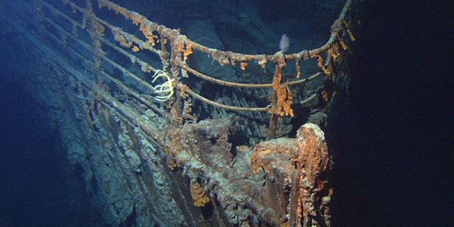 The remains of the RMS Titanic are rapidly corroding at the bottom of the North Atlantic. But a proposal to cut the ship's telegraph machine from the wreck has drawn fierce criticism. ((Image: © NOAA/Institute for Exploration/University of Rhode Island)