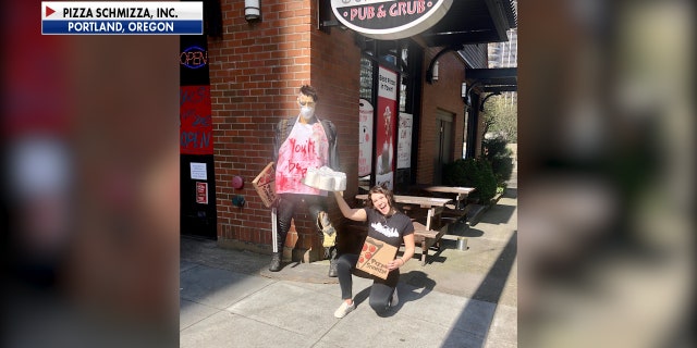 Pizza Schmizza in Portland, Oregon are handing out free toilet paper rolls to customers with each order. (Pizza Schmizza, Inc.)