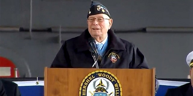“The commissioning of this ship is one of the realities I am extremely humble about,” Hershel “Woody” Williams said.