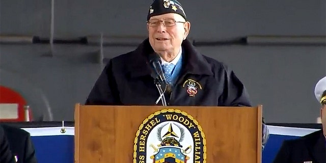 “The commissioning of this ship is one of the realities I am extremely humble about,” Hershel “Woody” Williams said.