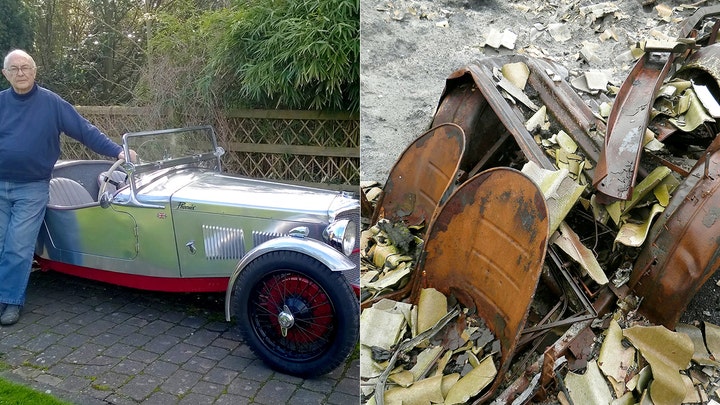 Classic Phoenix Sports Car Burned In Barn Fire Restored Fox News