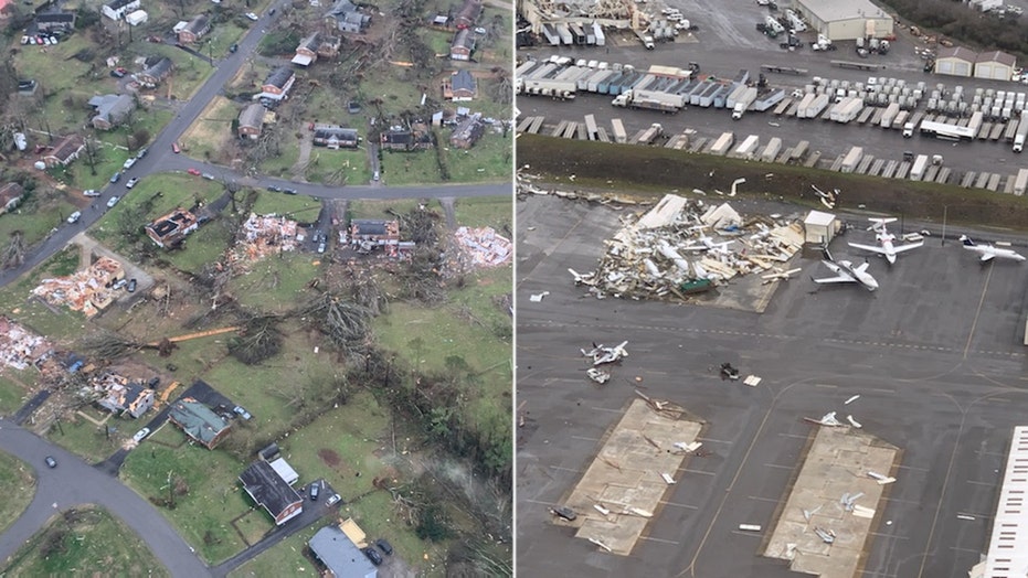 Nashville tornado leaves several dead and more are missing as severe weather strikes Tennessee