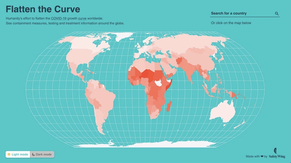 Flatten The Curve Interactive Tool Helps Decode Coronavirus Quarantine And Travel Restrictions Worldwide Fox News