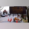 Police guard area where New York State's first drive-through coronavirus mobile testing center opened in New Rochelle, N.Y., March 13, 2020.