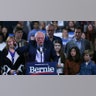 Democratic presidential candidate Sen. Bernie Sanders speaks during a primary night election rally in Essex Junction, Vt.